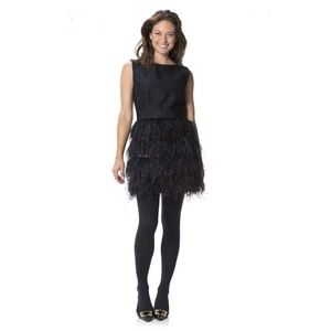 Sail to Sable Black Feathered Dress